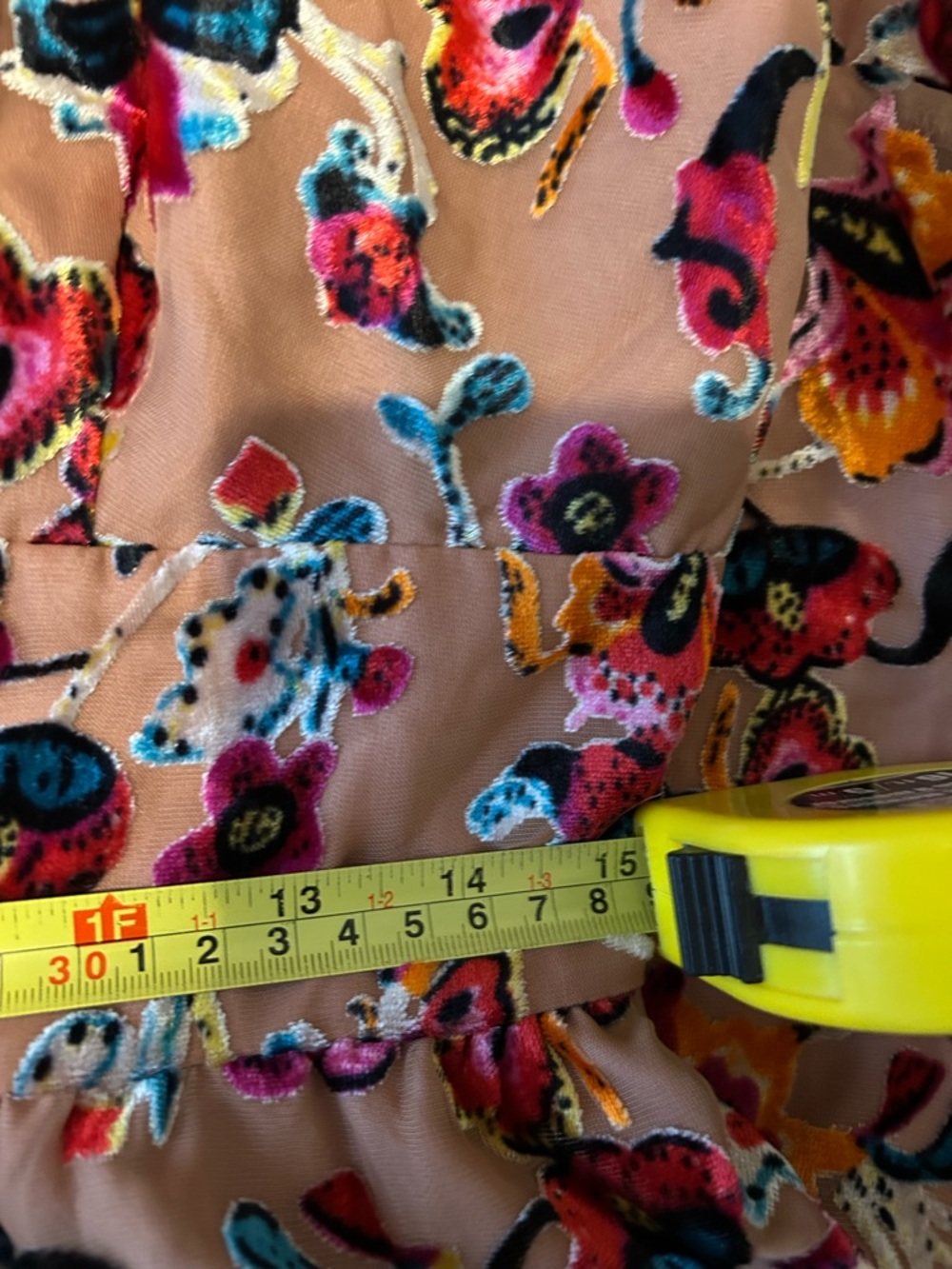 Hutch Tan Multi Floral Flounced Wide-Leg Jumpsuit - Picture 14 of 14
